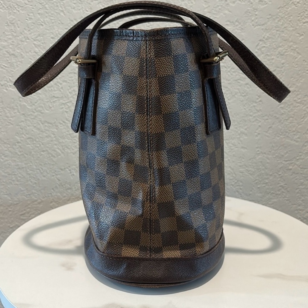 Louis Vuitton Brown Ebene Bucket Tote Bag - Picture 5 of 14